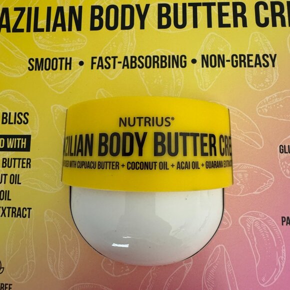 Nutrius Brazilian Body Butter Cream Duo 2-pack - Coco Bliss and Berry Bliss - Picture 4 of 16